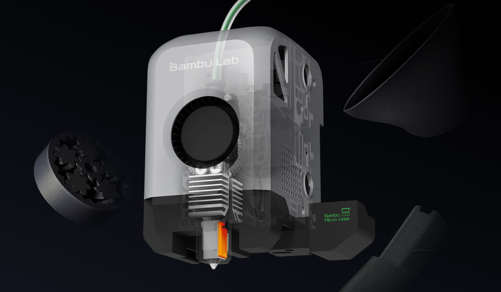 bambu-lab-x1e-3d-drucker-print-head Röntgenansicht des Bambulab Hotends
