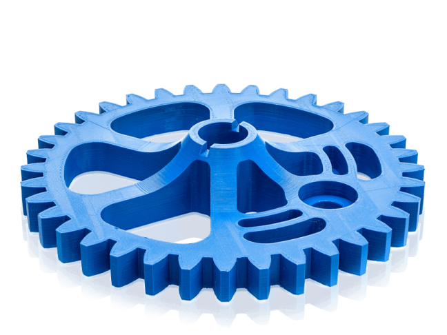 UltiMaker-PETG-Filament-Modell-Blau-Zahnrad UltiMaker-PETG-Filament-Modell-Blau-Zahnrad