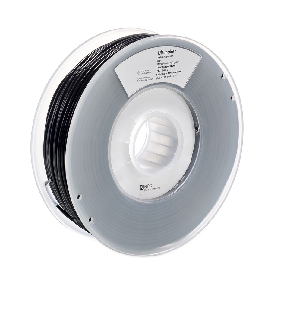 UltiMaker Nylon PA Premium Filament, Schwarz