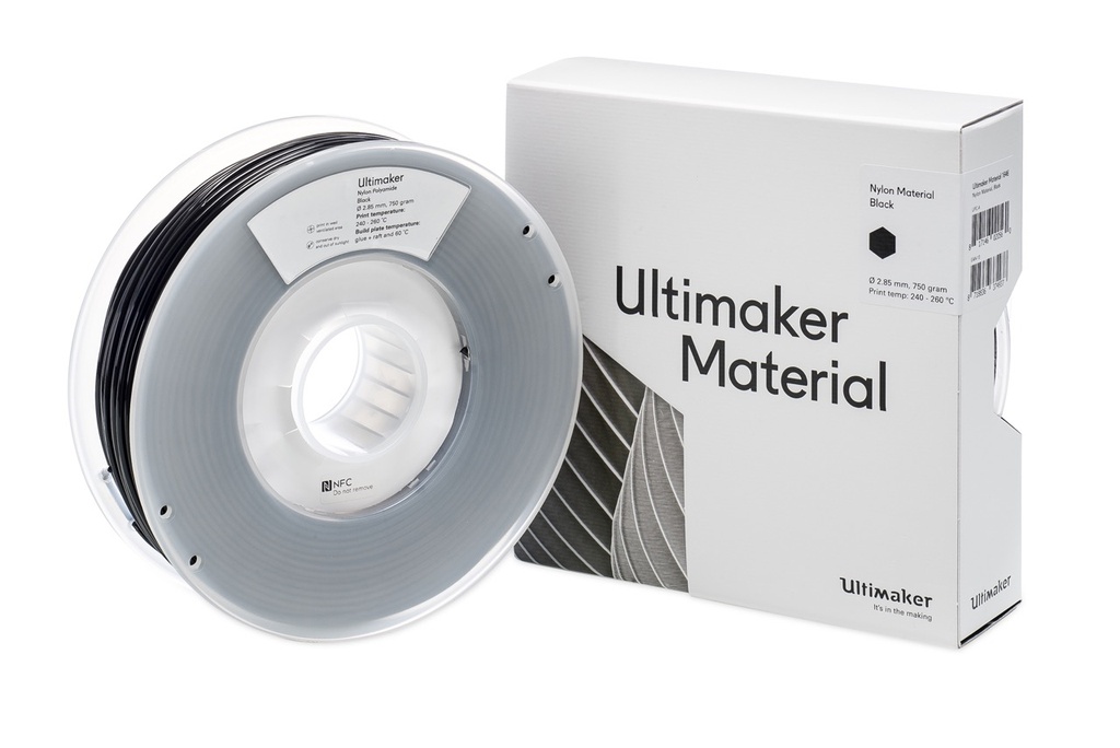 UltiMaker Nylon PA Premium Filament, Schwarz