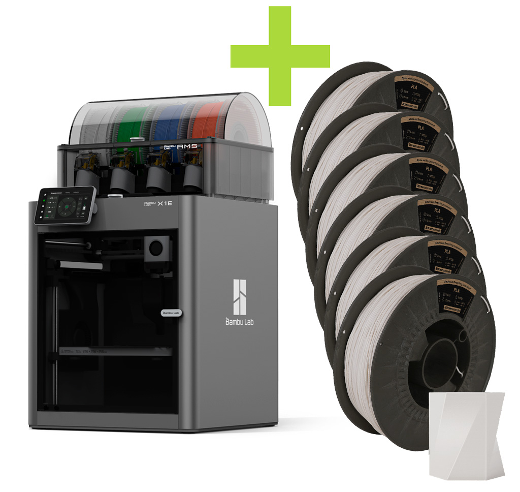 DEAL: Bambu Lab X1E inkl. AMS + 6 Spulen 3Dmensionals Filament