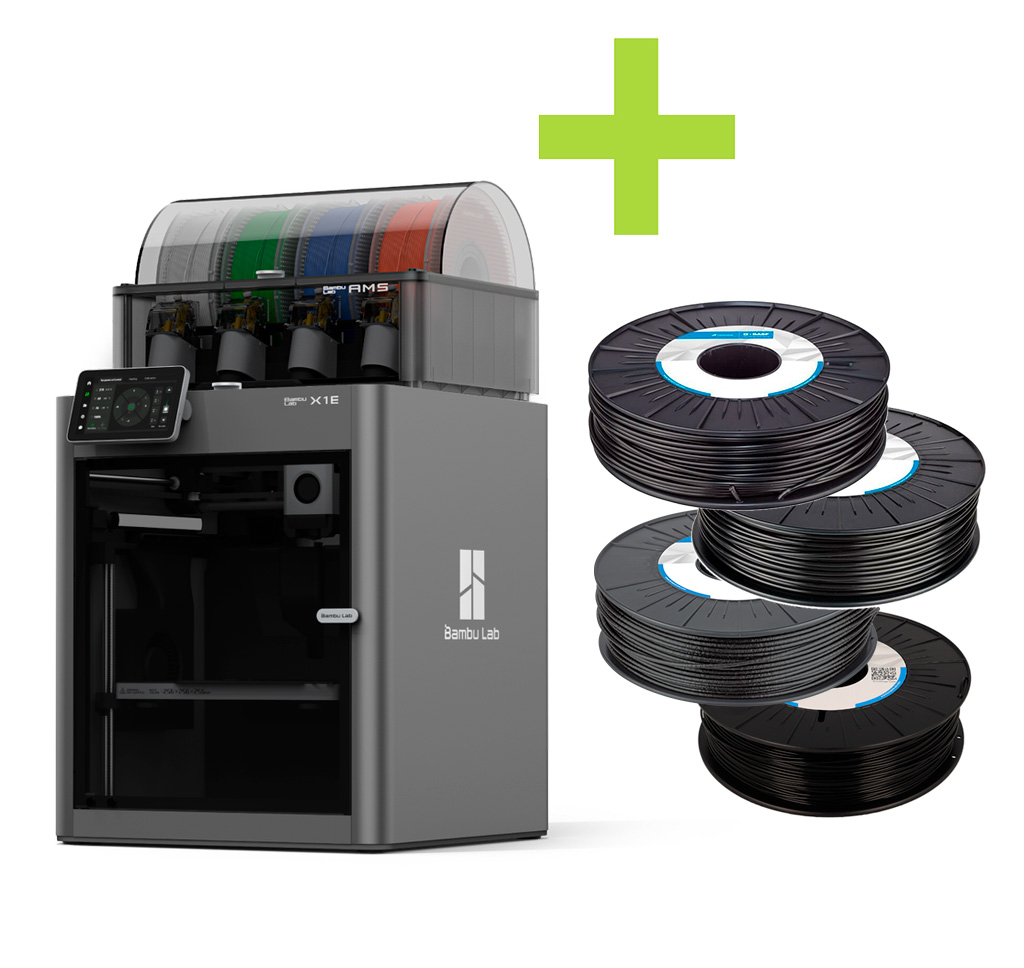 DEAL: Bambu Lab X1E inkl. AMS + 4x BASF Filament