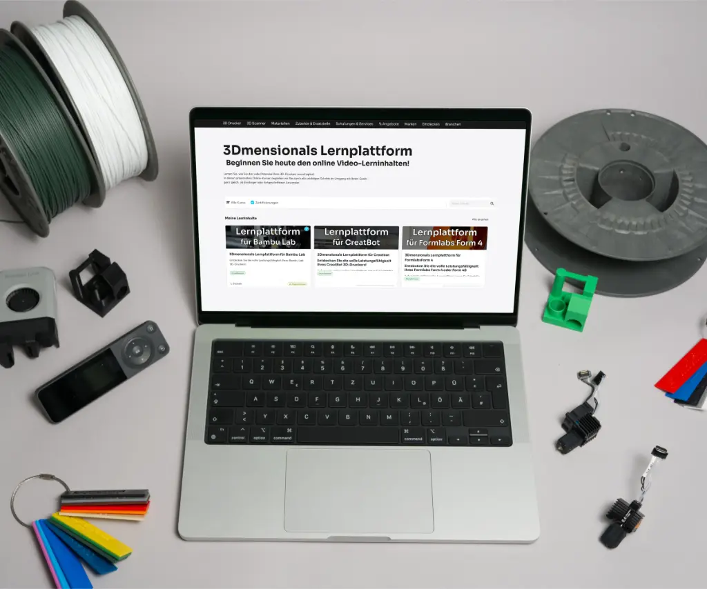 3Dmensionals Lernplattform für Formlabs Fuse