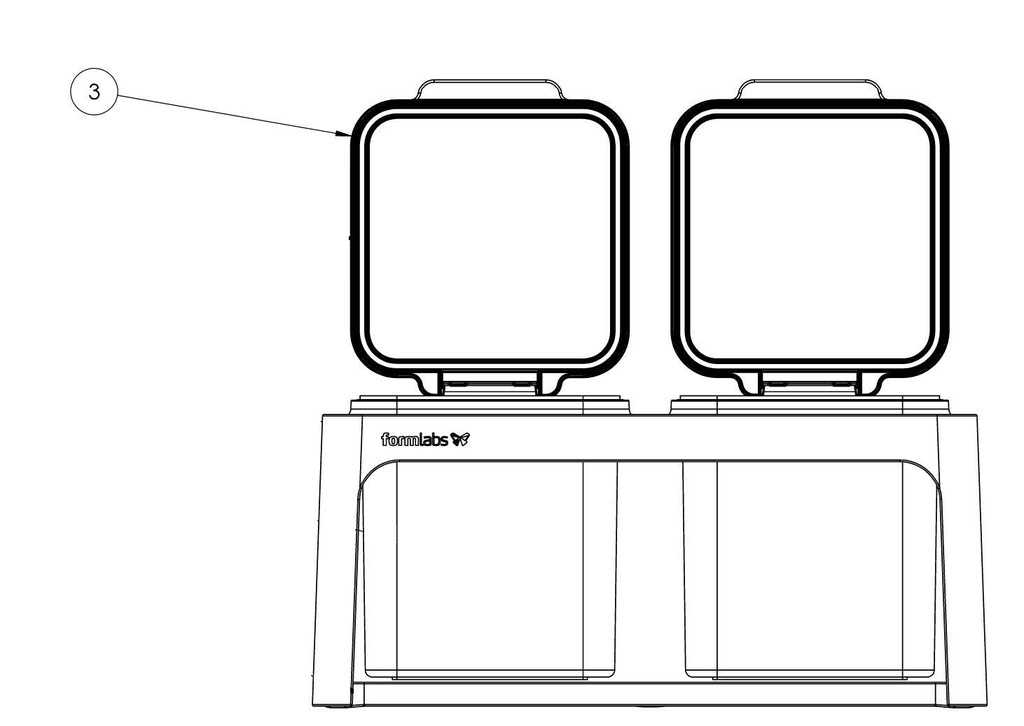 Formlabs Finish Kit Rinse Tub Lid