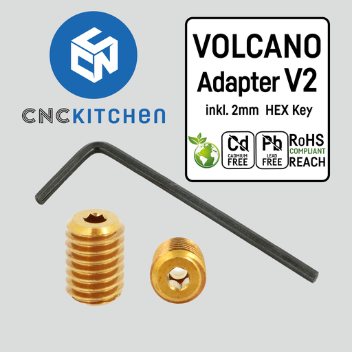 [PACCK00025] CNC Kitchen Volcano Adapter V2