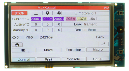 [PACDU00018] Duet3D PanelDue 7i v1.0 Touchscreen