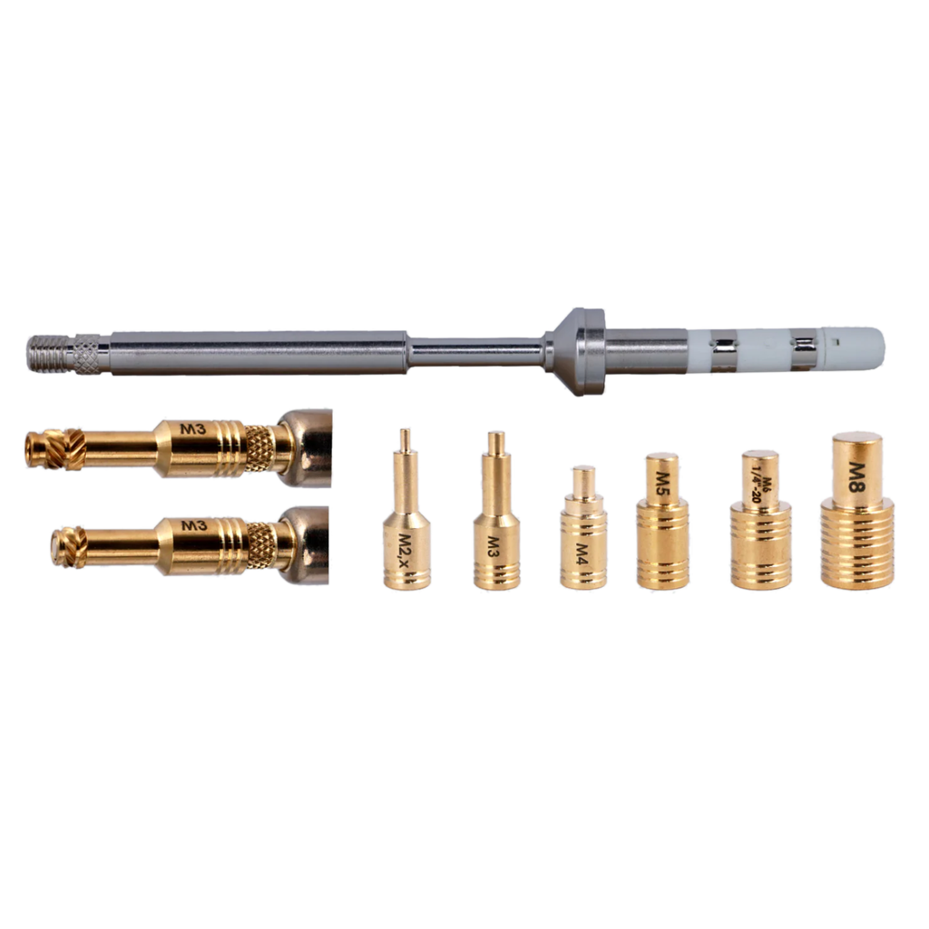 CNC Kitchen Lötspitzen SET mit Adapter (Einschmelzhilfen für Gewinde-Einsätze)