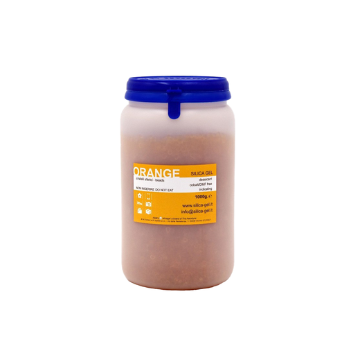 [PACDD00005] Disidry Indikator Silikagel (Kieselgel/Trockenmittel) 1000g Orange
