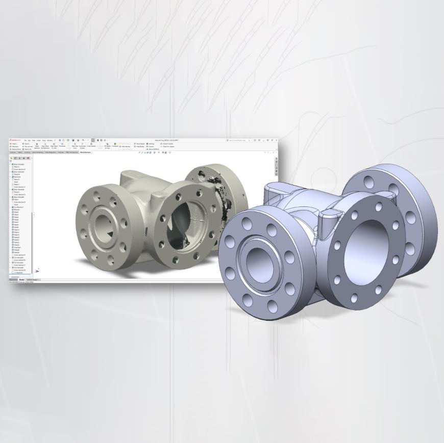 [SHWQU00006] Mesh2Surface für SOLIDWORKS® Software - Reverse Engineering