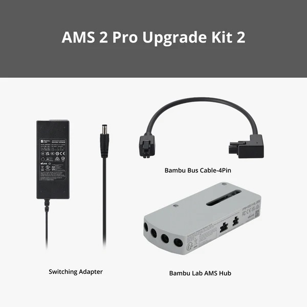 [PACBB00187.B2] Bambu Lab AMS 2 Pro Upgrade Kit 2 (mit Hub)